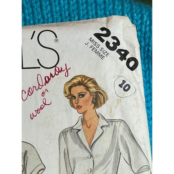 McCalls 2340 straight skirt sewing pattern sz 10 - Picture 2 of 5